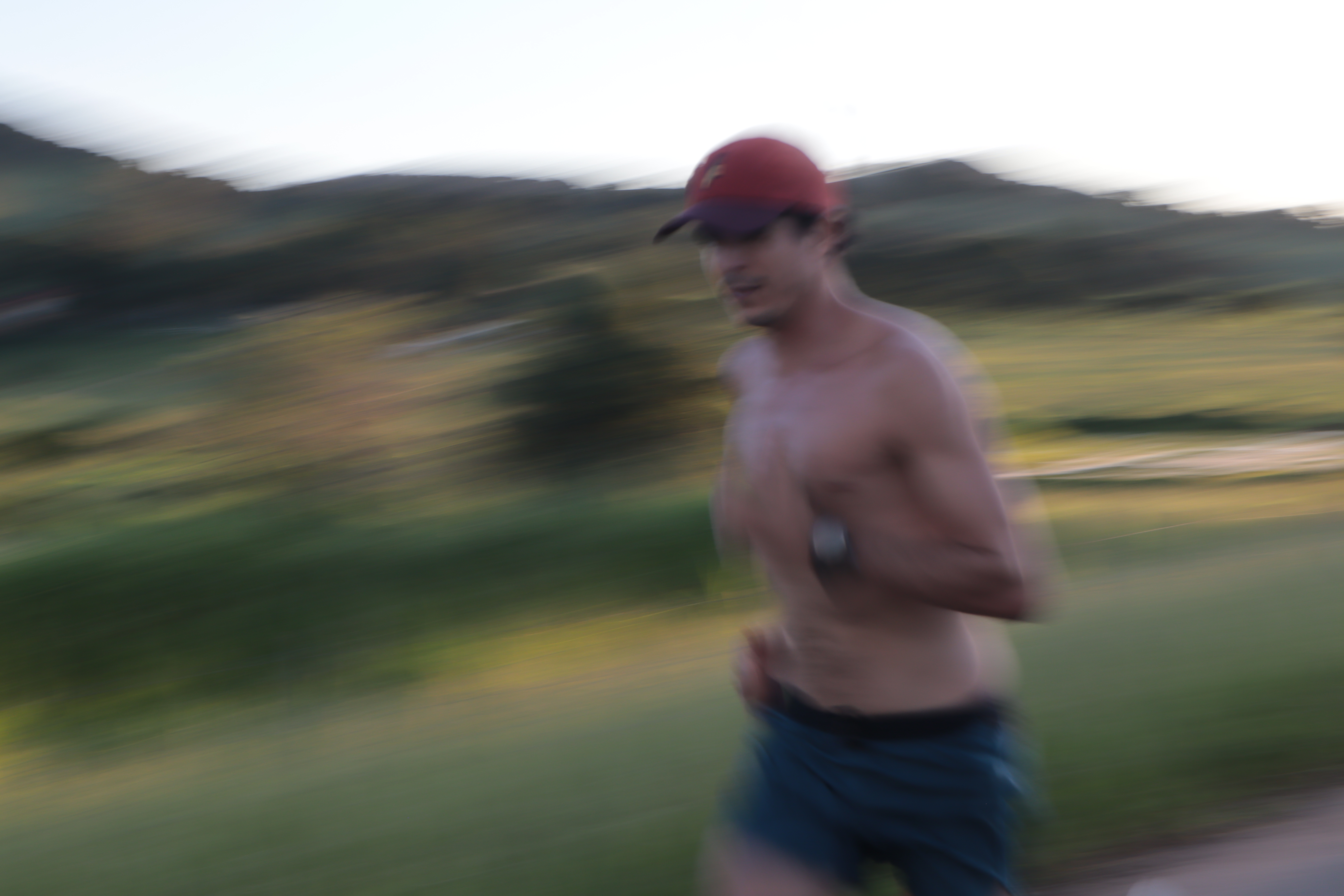Training at golden hour