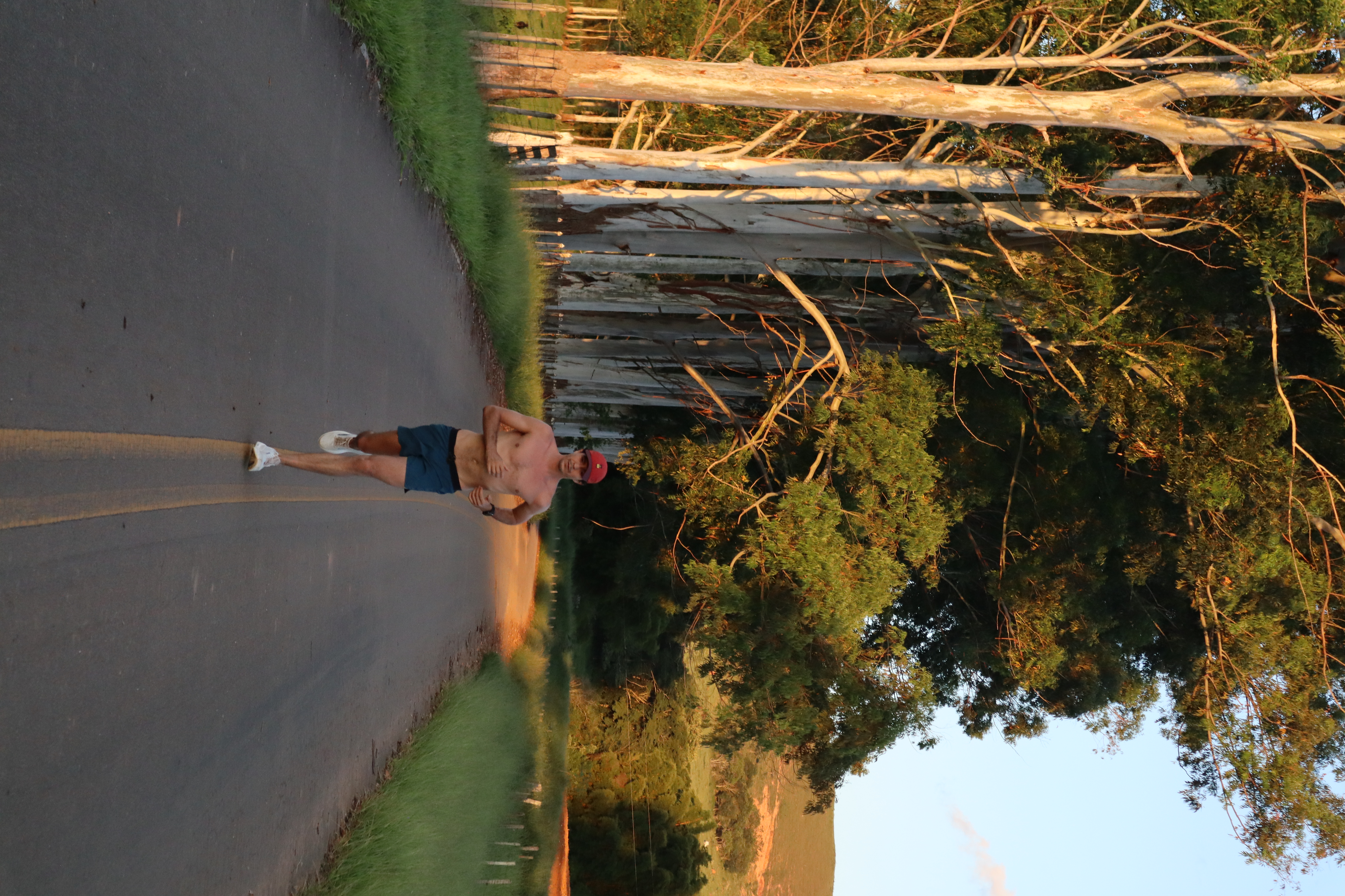 Evening road run
